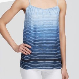 Vince ombré Silk Striped Tank Top